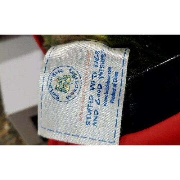 Build a Bear BAB Army Military  Camouflage Teddy Bear In Firefighter Gear - Picture 4 of 8